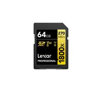 Lexar scheda sdxc 64 go 1800x pro 270 mo/s classe 10 uhs-II u3