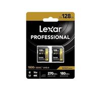 Lexar SD Pro Gold Series UHS-II 1800x 128GB V60 - 2PACK (LSD1800128G-B2NNG)
