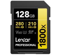 Lexar SDXC 128GB Gold Series 1800x V60 UHS-II - Classe 10 U3 R280/W210
