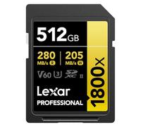 Lexar SDXC Professional 512GB BL 1800x UHS-II V60 gold (LSD1800512G-BNNNG)