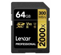 Lexar SDXC Professional Tipo Gold - 2000x 300MB/s V90 II 64 GB