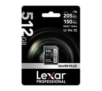 Lexar Silver Plus SDXC UHS-I U3 V30 R205/W150MB/s 512 GB
