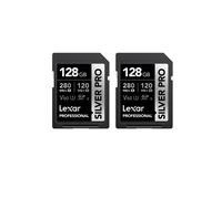 Lexar SILVER PRO Scheda SD 2x128GB, Scheda di memoria SD UHS-II, V60, U3, C10, F