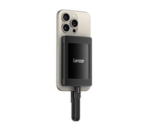 Lexar SL500M 4TB SSD Esterno Portatile con Set Magnetico, Portatile SSD USB3.2 Gen2, Fino a 2000MB/s in Lettura Unità a Stato Solido Esterna Compatta Sottile con iPhone Serie 16/Mac/PS5/Laptop/PC