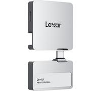 Lexar SSD portatile professionale Go da 2 TB con hub, supporta Apple ProRes, fino a 1050 MB/s in lettura e 1000 MB/s in scrittura, USB 3.2 Gen 2, robusto, compatibile con iPhone serie 15, PC e Mac