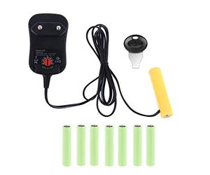 LEXIANG Adattatore di alimentazione universale regolabile di tensione 3 V 4,5 V 6 V 9 V 12 V UE per sostituire l'eliminatore della batteria 2AAA 3AAA 4AAA 6AAA 8AAA 1,5 V AAA