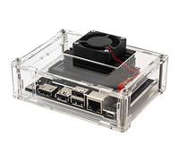 LEXIANG Kit Custodia in Acrilico Trasparente con Ventola di Raffreddamento per NVIDIA Jetson Nano (Supporto Jetson Nano B01 e A02) Kit per sviluppatori Mini Computer Potente AI