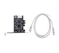 LEXIANG Scheda di espansione per Cavo Firewire PCIe a 3 Porte Scheda di espansione PCI Express 1394B e 1394A Ti XIO2213B Chipset per PC Desktop