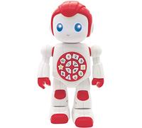 Lexibook 7280033 ROB15DE Powerman First robot educativo interattivo giocattolo per bambini ballare musica quiz numeri forme colori ragazzi ragazze smart robot junior rosso bianco