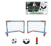 Lexibook Aerofoot, Disco da Calcio Hovercraft, 2 Porte, Pompa e Pallone Gonfiabile Inclusi, scivola Facilmente, Veloce e dinamico, Effetti Luminosi, Bordi in Schiuma Antiurto, Ricaricabile, JG981LXB