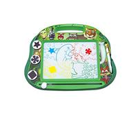 Lexibook Lavagna Magica Magnetica Animali, Multicolore, Giocattolo Artistico Ragazzi, Penna e timbri per Disegno, Verde, Colore, Medium