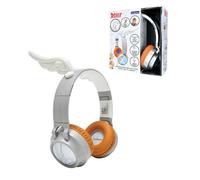 Lexibook, Astérix, Casco luminoso pieghevole Bluetooth® e cablato con design 3D dell’universo Astérix con limitatore di volume, Argento Bianco, HPBT015AX