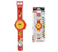 Lexibook, Astérix & Obélix, Orologio da polso regolabile con schermo digitale e 20 proiezioni dell'universo di Astérix, per bambini, DMW050AX