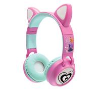 LEXIBOOK, Barbie, 2-in-1 Bluetooth and wired headset with cat ears, Rechargeable