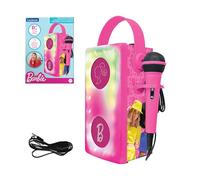 Lexibook, Barbie, Altoparlante Bluetooth® senza fili con microfono, Effetti luminosi multicolori, Slot per scheda SD/TF, Batteria ricaricabile, Rosa, BTP185BBZ