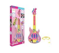 Lexibook, Barbie, Chitarra Elettronica con Microfono e Occhiali per Cantare con Stile, 2 Modalità di Gioco, Melodie Dimostrative, Effetti di Luce, Rosa/Giallo, K260BB