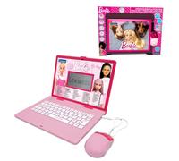 Lexibook, Barbie, Computer portatile educativo e bilingue francese/olandese, giocattolo per bambini con 124 attività per imparare, giocare e ascoltare musica, rosa, JC598BBi10