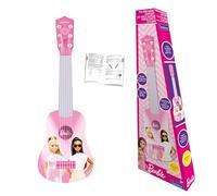 Lexibook Barbie, La mia Prima Chitarra, 6 corde in nylon per i bambini, 53 cm, guía incluida, Rosa, K200BBLXB