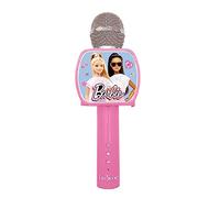 Lexibook Barbie, Microphone Bluetooth® avec fonction Changement de voix, Porte-téléphone inclus, Enceinte intégrée, Rose, MIC240BB