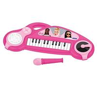 Lexibook Barbie Pianoforte elettronico per Bambini con Effetti Luminosi, Microfono, Batteria, Altoparlante Incorporato, brani dimostrativi, Lettore DJ, Rosa, Colore