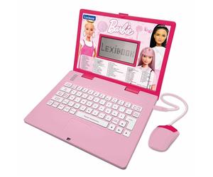 Lexibook, Barbie, Portatile educativo e bilingue in Inglese/Tedesco, Giocattolo per Bambini con 124 attività per Imparare, Giocare e Musica, Rosa, JC598BBi3