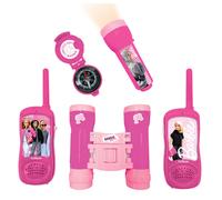 Lexibook Barbie Set avventuriero per Bambini Walkie Talkie 120m Binocolo Bussola