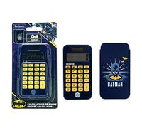 Lexibook, Batman, Calcolatrice tascabile a 8 cifre con coperchio di protezione Batman, nero giallo, C45BAT