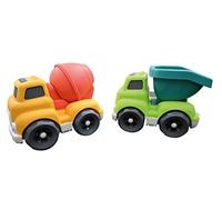 Lexibook, Bio Toys, Set di macchinine parzialmente in Fibra di Grano, Camion betoniera e camioncino, Giallo, Arancione, Verde, BIOC07