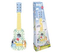 Lexibook, Bluey, La mia prima chitarra per bambini, 6 corde in nylon, 53 cm, Guida inclusa, Blu, K200BY