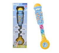 Lexibook, Bluey, Microfono Karaoke con luci, Blu, MIC90BYLXB