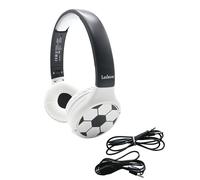 Lexibook - Calcio - Cuffie Bluetooth e cablate 2 in 1 con Microfono e Pulsante di Controllo, Pieghevoli e Regolabili, Batteria Ricaricabile di Lunga Durata, HPBT010FOLXB