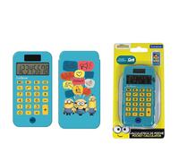Lexibook Calcolatrice tascabile Cattivissimo me Minions, Funzioni di calcolo classiche e avanzate, cover protettiva rigida, con batteria, blu/giallo, C45DES