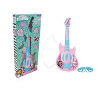 LEXiBOOK, Casa delle bambole Gabby's Chitarra Elettronica con Microfono e Occhiali per Cantare con Stile, 2 Modalità di Riproduzione, Canzoni Demo, Effetti Luce, Rosa/Blu, K260GDH