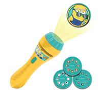 Lexibook, Proiettore di storie dei Minions e Torcia, Proietta 24 Immagini dal Film Cattivissimo Me con 3 Dischi, Colore Giallo/Blu, Taglia Unica, LTC050DES