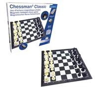 Lexibook Chessman® Classic, Gioco degli Scacchi Magnetico e Pieghevole, 32 Pezzi, Gioco da Tavolo per Famiglie, Nero/Argento, CGM320LXB