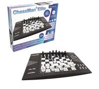 Lexibook Chessman Elite, Gioco, Computer di Scacchi interattivo, 64 Livelli di difficoltà, LED, Alimentato a Batteria o Adattatore 9V, Bianco/Nero, No Color, 2 giocatori