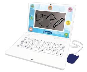 Lexibook Computer educativo bilingue Francese/Inglese - Giocattolo per Bambini, 170 attività per Imparare Lingue, Matematica e logica