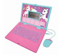 Lexibook, Computer educativo Bilingue Francese/Inglese Unicorno - Giocattolo per Bambini con 124 Attività per Imparare Lingue, Matematica, JC598UNIi1LXB