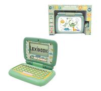 Lexibook, Computer Portatile educativo bilingue INGLEI/Francese Dinosauro, 40 attività educative, JC398DINOi1