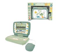Lexibook, Computer portatile educativo bilingue Inglese/Francese Dinosauro, 40 attività educative, JC398DINOi1LXB