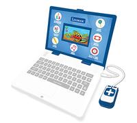 LEXIBOOK - Computer Portatile educativo e bilingue Spagnolo/Inglese - Giocattolo per Bambino Bambino (Ragazzi e Ragazze) 130 attività, impara Giochi e Musica - Blu - JC798i2