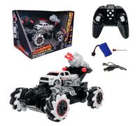 Lexibook, Crosslander, carro RC spara dardi Robot, Nero, RCSHOOTLXB