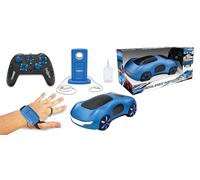 Lexibook, Crosslander® Phantom RC, Auto da Corsa telecomandata con getti di Fumo, Fino a 15 km/h, modalità Drift, Telecomando Classico e gestuale, Effetti sonori e Luminosi, Blu, RC65