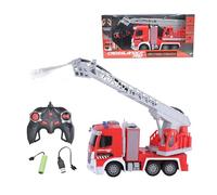 Lexibook Lexibook-RCP20 Crosslander PRO, RC, autopompa telecomandata, Effetti Luce, Spruzzi d'Acqua, Scala Rotante Elettronica, Ricaricabile, Colore Rosso