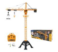 Lexibook, Crosslander® Pro, Gru RC, Gru gigante telecomandata, Altezza 1,28 m, Solleva fino a 500g, Multidirezionale, Effetti sonori e luminosi, Gialla, RCP35