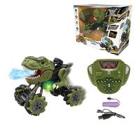 LEXIBOOK Cross lander® Tirex - auto dinosauro telecomandata, acrobazie folli, sputa fumo
