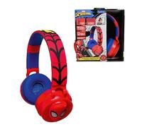 Lexibook, Cuffia Bluetooth Spiderman con Effetti Luminosi e limitazione del Volume a 85dB, Rosso, HPBT015SPLXB