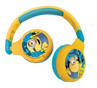 Lexibook Cuffie Bluetooth per bambini 2 in 1 Minions