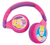 Lexibook Cuffie Bluetooth per bambini 2 in 1 Principesse Disney