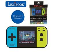Lexibook, Cyber Arcade compatto, console di gioco portatile, 250 giochi, LCD, a batteria, videogioco per bambini, nero/blu/verde, JL2377